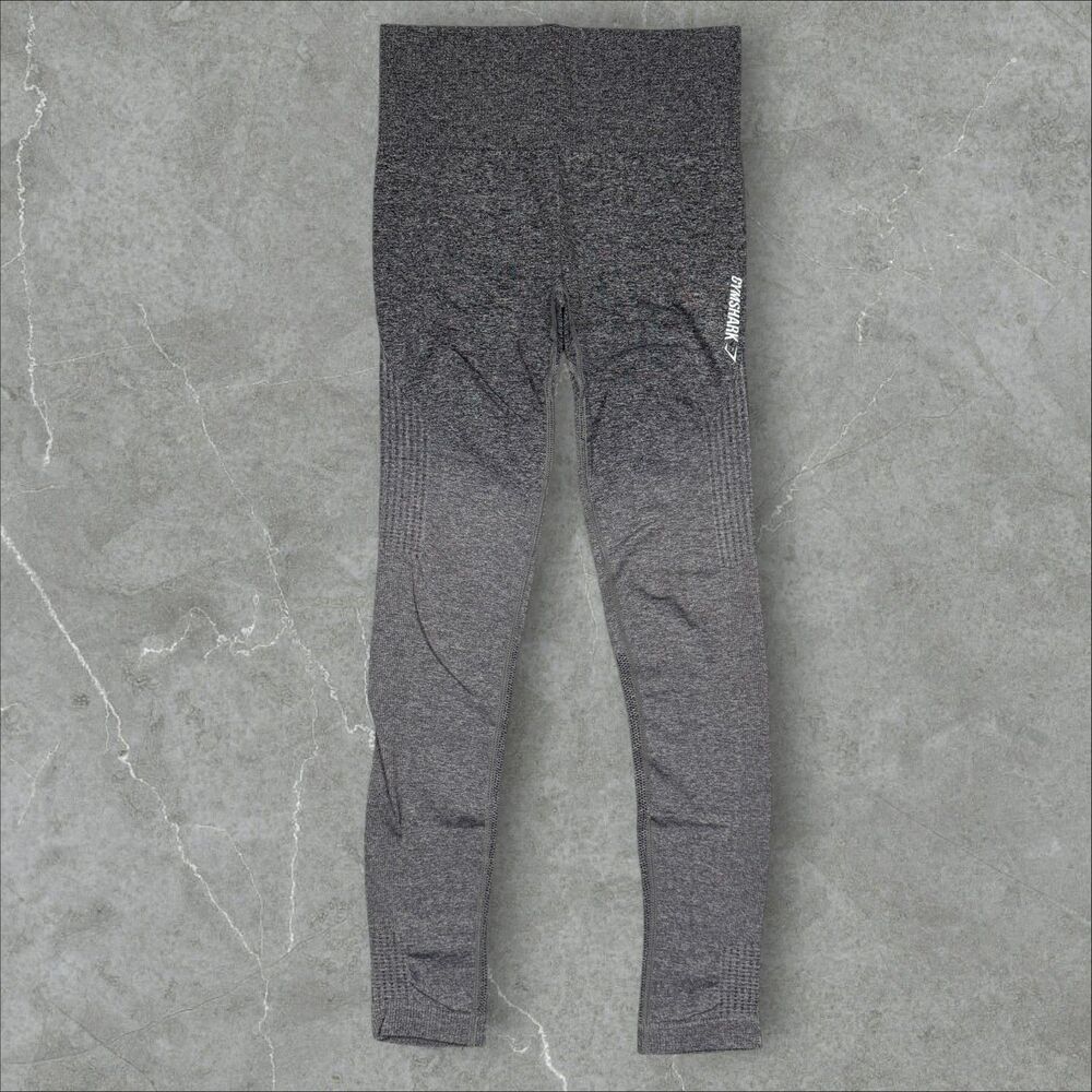 Gymshark Adapt Seamless High Rise Grey Ombre Leggings Hidden Scrunch - Size XS